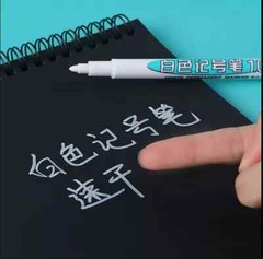 White color Permanent marker pen,white ink marker pen waterproof, Paper, Plastic