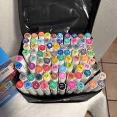 Alcohol Markers Set 80 Colors Dual Tips for Art, Coloring, and Sketching New