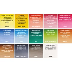 Watercolor Paint Set 14 Half Pan Cotman Field w Brush Palette Winsor Newton