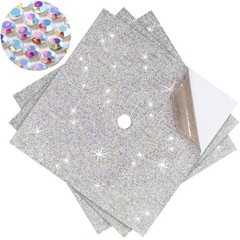 3 Sheet Iridescent Bling Rhinestone Construction Paper Graduation Cap Topper
