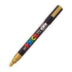 Uni Posca Fine Marker Gold PC3M25 Office Supplies 1 Count Marking Pen