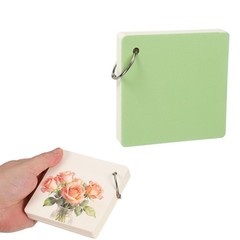 Watercolor Sketchbook, 3.94 x 3.94″ 55 Sheets/110 Pages 230GSM, Green