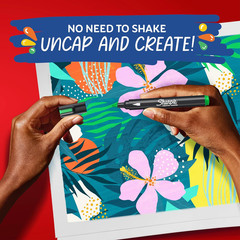 Sharpie Creative Markers, Water-Based Acrylic, Bullet Tip, Assorted Colors, 12 C