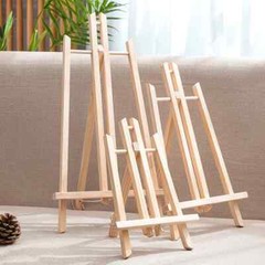 Wooden Easel Painting 20cm 24cm 30cm 40cm 50cm Height Folding Desktop Display