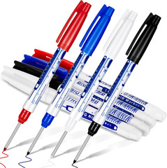 4 Pcs Deep Reach Markers Long Nose Waterproof Deep Hole Marker Carpenter Ink 30