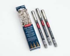 Derwent Line Maker Paint Ink Pens Sets in Assorted Colours 3pc or 6pc