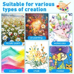 FUMILE 4×4 Mini Canvas for Painting, 20 Pack Small Canvases 4x4in, white