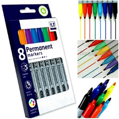 Permanent Marker Assorted Colours Indelible Pen Art Craft Quick Drying Markers
