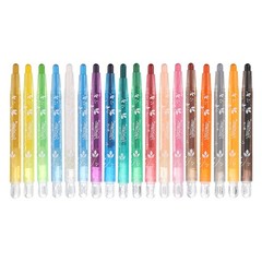 18 Colors Oil Pastels, Round Soft Oil Crayons Pastels Stick Art Supplies 4.45″
