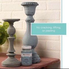 Waverly Inspirations Chalk Paint, Ultra Matte,Silver Lining,8 fl oz,Easy Cleanup