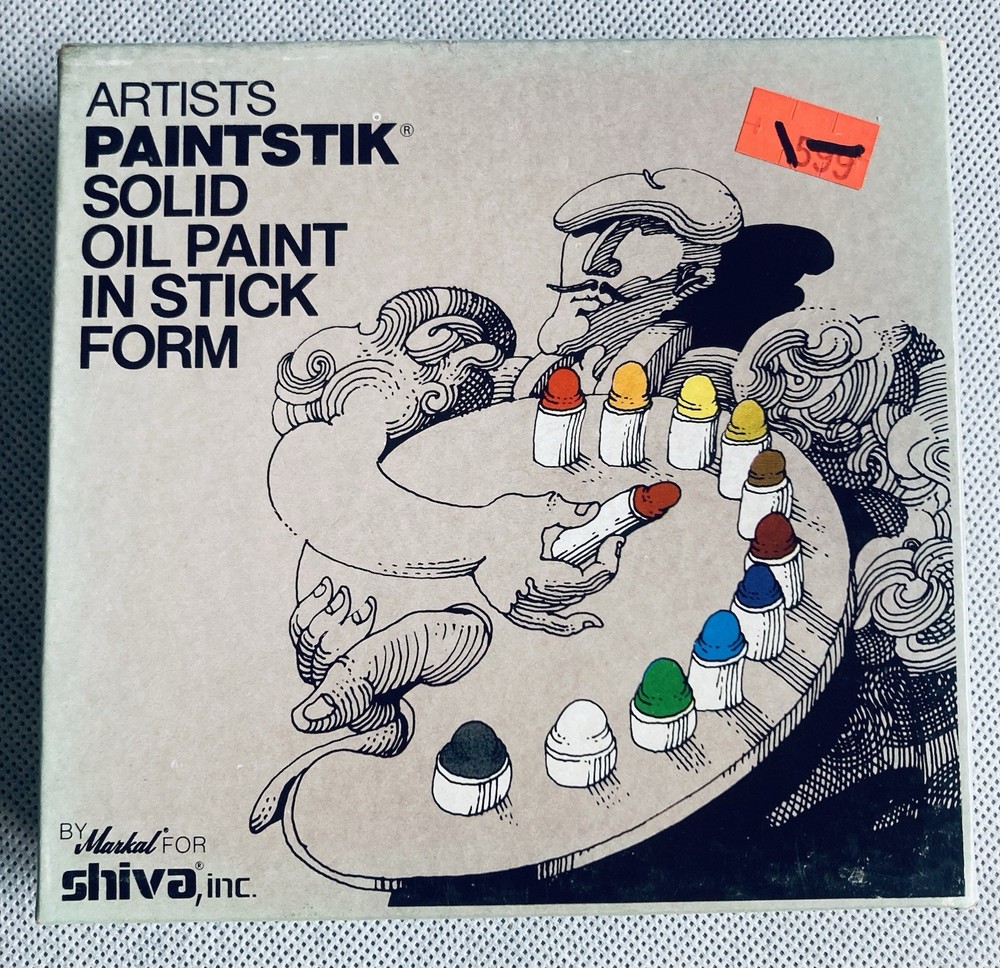 Vtg Shiva Markal Artists Paintstik Solid Oil Paint 6 Sticks Quilting Set Unused