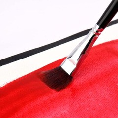 Magic Touches Artist Oil Paint Brush Set 6 Sizes Natural Sable Flat Tip Absorp