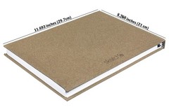 Creo Crafts Sketche Khadi (Cover) Hardcover Sketch Book A4 | 40 A4, White