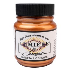 Lumiere Metallic Paint 2.25 Oz 565 Metallic Bronze for Crafts Fabric Art