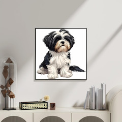 Shih Tzu Dog Paint by Numbers for Adults Beginner, Paint by Number Kits on Canva