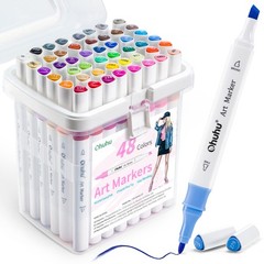 Ohuhu Illustration Markers, 47 Colors, 48 ​​Markers