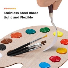 10PCS Palette , Stainless Steel Painting Set, Flexible Spatula Pallet , Metal…