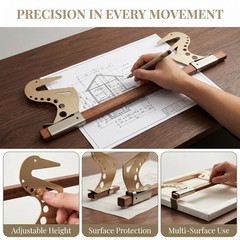 2Pcs Adjustable Artist Hand Support Bridge for Painting & Drawing