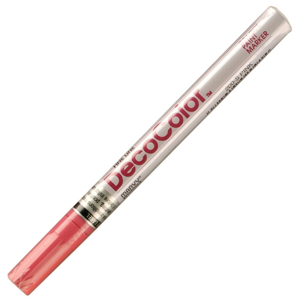 200-9 Marvy DecoColor Opaque Paint Marker, Fine Tip, Pink, Pack of 1