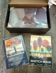 175 Piece Deluxe Art Set with 2 Drawing Pads Acrylic Paints Crayons Colored
