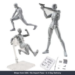 Haniforever Artists Manikin Art Mannequin Figures Supplies Drawing Tools,Small D