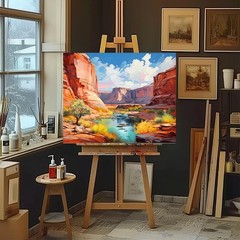 Paint by Numbers for Adults Beginner, Grand Canyon Acrylic Easy Paint by Numb…