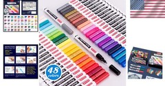 Waterproof Paint Markers for Rock, Wood, Glass – 48 Colors