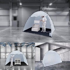 Portable Paint Booth Tent, Siebwin Extra Large 10 ft x 6 x 6.5 ft, Gray