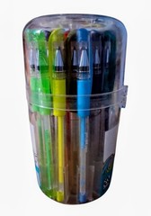 Pen+Gear Gel Pens, Assorted Color Neon Bright Sparkles, Bold Points, 36 Ct
