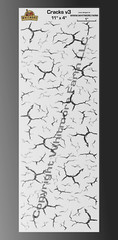 Cracks v3 Large Format Mesh Fishing Lure Airbrush Stencil 11×4 – Mylar Reusable
