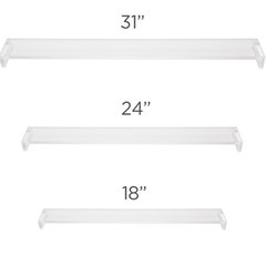 Artist Leaning Bridge – 18 Inches Clear Acrylic Wrist Rest – Steady Hand Draw…