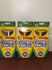 Crayola Colored Pencils Set Multi Colors, 12 Ct. (3-Pack)
