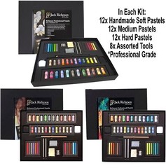 JACK RICHESON Professional Artists Pastels Set Handmade Soft Medium Hard + Tools