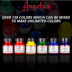 Angelus 4 Oz White Flat Acrylic Leather Paint Pack of 2 Custom Paints
