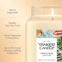 Yankee Candle Christmas Cookie Scented New Large Jar,