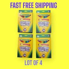 Crayola Colored Pencils 36ct Kids Pencil Set LOT OF 4 School Supplies SHIPS FAST