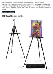 Art Easel Stand for Painting and Sign – RRFTOK 17 to 66 Inch Adjustable Aluminum