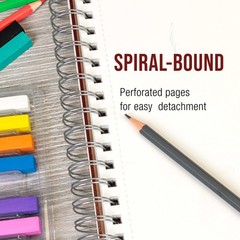 5.5″ x 8.5″ Left Hand Spiral 60lb Sketch Pad (Pack of 3)