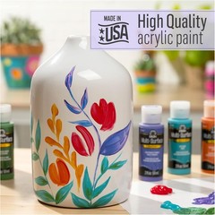 Versatile 8oz Multi-Surface Metallic Paint in Sterling Silver – Dishwasher Safe