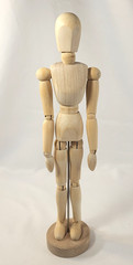 Wooden Manikin-Flexible Body Joints-Human Figure-Puppet Model Wood- 13″ Tall