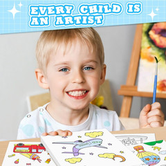Paint with Water Coloring Books for Toddlers, Traffic Theme Mess Free Watercolor