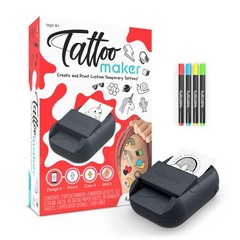 Tattoo Maker Create Print Custom Temporary Body Art Kids DIY Activity Hello Ages