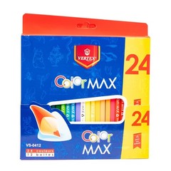 Color MAX 24 Colored Pencils Break Resistant 3mm Thick Lead Adult Children Color