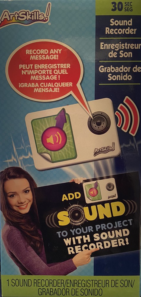 ArtSkills Sound Recorder for Posters, Signs and Crafts Non-Replaceable Batteries