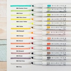 Zebra Mildliner Double-Sided Highlighter Pen Choose from 35 colors