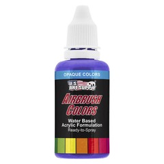 US Art Supply 1-Ounce Opaque Saffire Blue Airbrush Paint
