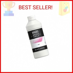 Liquitex BASICS Gesso Surface Prep Medium, 473ml (16-oz) Bottle, White
