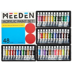 MEEDEN Beginners Acrylic Paint Set: 48 Colors 20 Fl Oz (Pack of 1), 48