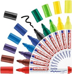 Edding 4500 Textile T-Shirt Fabric Pen Marker pen 2-3mm Line