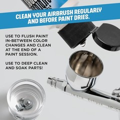 Medea Airbrush Cleaner 4oz Ready-to-Use Solution for All Paints & Tools